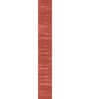 Red Solid Wool and Viscose 4 ft X 22'8 ft Hand Woven Runner