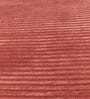 Red Solid Wool and Viscose 4 ft X 22'8 ft Hand Woven Runner