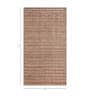 Red Solid Wool and Viscose 6 ft X 9 ft Hand Woven Carpet