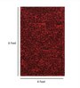 Red Solids Polyester 4ft x 6ft Shaggy Carpet