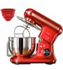 Red Stand Mixer with Stainless Steel & Plastic Bowls