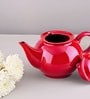 Red Stoneware Tea Pot