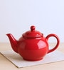 Red Stoneware Tea Pot