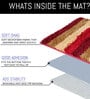 Red Stripe Microfiber 24x16 Inches Super Soft Bath Mat
