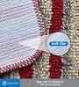 Red Striped Microfiber 14x20 Inches AntiSkid Bath Mat