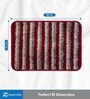 Red Striped Microfiber 14x20 Inches AntiSkid Bath Mat