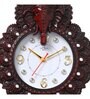 Red Synthetic Plastic Wall Clock