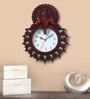 Red Synthetic Plastic Wall Clock