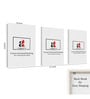 Multicolour Synthetic Wood (Set of 3) Art Panels