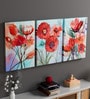 Multicolour Synthetic Wood (Set of 3) Art Panels