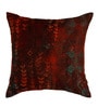 Red Traditional Fabric 16 x 16 Inches Cushion Cover