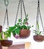 Red Terracotta Hanging Planter Set Of  3