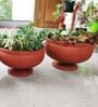 Red Terracotta Stand Donga Planter Medium