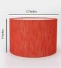 Harmony Red Cotton Fabric Solid Lampshade