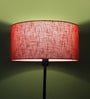 Naeva Red Cotton Fabric Solid Lampshade