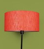 Naeva Red Cotton Fabric Solid Lampshade