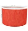 Troika Red Cotton Fabric Solid Lampshade
