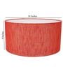 Naeva Red Cotton Fabric Solid Lampshade