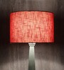 Harmony Red Cotton Fabric Solid Lampshade