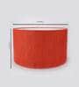 Livorno Red Cotton Fabric Solid Lampshade