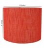 Admiration Red Cotton Fabric Solid Lampshade
