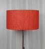 Livorno Red Cotton Fabric Solid Lampshade