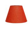 Red Texture Fabric Shade Table Lamp, Modern Bedside & Desk Lamp with Metal Base for Bedroom, Living Room & Home Decor