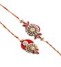 Red Thread & Plastic Rakhi Set