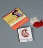 Red Thread & Plastic Rakhi Set
