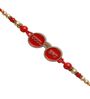 Red Thread & Plastic Rakhi Set