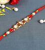 Red Thread & Plastic Rakhi Set