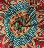 Red Traditional 120 TC 100% Cotton Queen Bedsheet With 2 Pillow Covers
