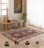 Red Traditional Hand Woven 6 Ft X 4 Ft  Dhurrie