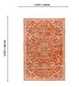 Red Traditional Hand Woven 6 Ft X 4 Ft  Dhurrie