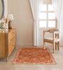 Red Traditional Hand Woven 6 Ft X 4 Ft  Dhurrie