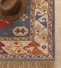 Red Traditional Hand Woven 6 Ft X 4 Ft  Dhurrie