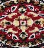 Red Traditional Polyester 3 ft x 5 ft Machine Made Carpet