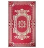 Red Traditional Polyproylene 6 ft x 9 ft Machine Made Picnic  Mats