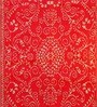 Red Traditional Polyproylene 6 ft x 9 ft Machine Made Picnic Mat