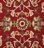 Red Traditional Wool 4 ft x 6 Hand Tufted Carpet