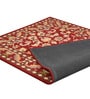 Red Traditional Wool 4 ft x 6 Hand Tufted Carpet