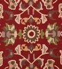 Red Traditional Wool 5 ft x 7 ft Hand Tufted Carpet
