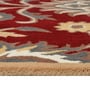 Red Traditional Wool 5 ft x 7 ft Hand Tufted Carpet