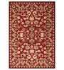 Red Traditional Wool 5 ft x 7 ft Hand Tufted Carpet