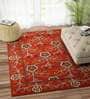 Red Traditional Wool 5ft x 8 ft Hand Tufted Carpet