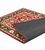 Red Traditional Wool 6 ft x 9 ft Hand Tufted Carpet