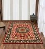 Red Traditional Wool 6 ft x 9 ft Hand Tufted Carpet
