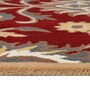 Red Traditional Wool 6 ft x 9 ft Hand Tufted Carpet