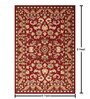 Red Traditional Wool 6 ft x 9 ft Hand Tufted Carpet