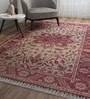 Red Traditional Wool 6 ft x 9 ft Hand Knotted Carpet